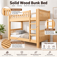 Usine de lits simples en bois massif pour enfants lits superposés multifonctionnels empilables pour enfants d'âge préscolaire