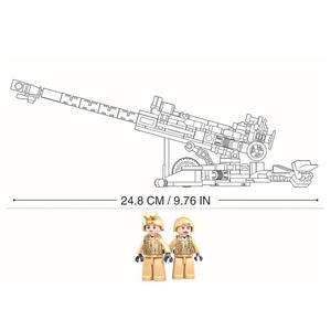 ชุดประกอบโมเดลปืนใหญ่ M777 258 ชิ้น ของเล่นเสริมพัฒนาการสำหรับเด็ก วัสดุพลาสติก ยี่ห้อชั้นนำ ขายดี - Product Image 4