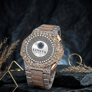 Nuevo Reloj de Diamantes Moissanite con Diseño Moderno, Correa de Acero Inoxidable Plateada, Pasa el Test de Diamantes, Estilo Hip Hop para Fiestas, PARA LOISTA - Product Image 6
