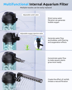 Filtro Submersível Inteligente Seaoura SR-701 90/165GPH com Regulador de Fluxo e Válvula de Controle de Oxigênio - Product Image 4