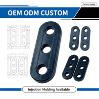 Tendeur de corde en plastique PP moulé par injection OEM ODM à 3 trous, glissière antidérapante pour ligne de tirage de tente, accessoires de camping en plein air