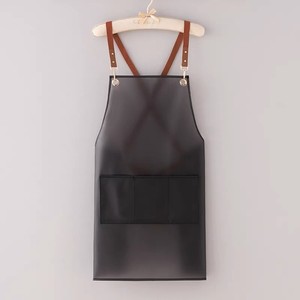 New Style <b>Apron</b> Waterproof and Oil-Proof Suspenders Fashionable Korean Style Smock Home Kitchen Cooking Women's Tpu Work Clothes - Product Image 2
