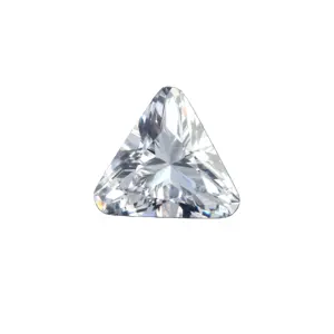 Factory Direct China Triangle Cut Ecke 6*6 Weiß Sterling Silber Drop Zirkonia für Ohrringe Creolen