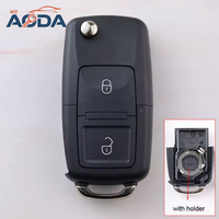 Carcasa de Llave Plegable de 2 Botones para Auto, Repuesto OEM para Llave de VW