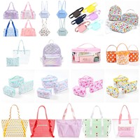 Dompet Tipis Ringan Murah Berbahan Nilon dengan Ritsleting, Kantong Kecil untuk Perlengkapan Mandi, Tas Portabel untuk Pria & Wanita