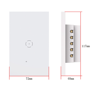 Interruptor Inteligente <span class=keywords><strong>WiFi</strong></span> Tuya, 10A, 110-240V, Vidrio Templado <span class=keywords><strong>con</strong></span> Condensador - Product Image 4