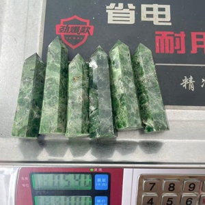 Piedras Preciosas Naturales al por Mayor, <span class=keywords><strong>Torre</strong></span> de Diopsido Verde Oscuro, Piedras Curativas, Obelisco de Cristal para Decoración - Product Image 6