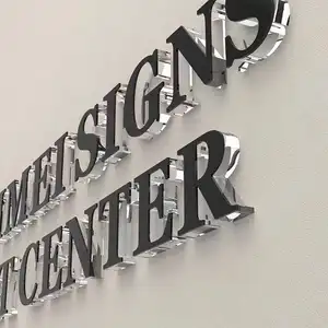 NO MOQ 1 SET Custom Acrylic Signs LED Letter 3D Lighting LED Letter Signs