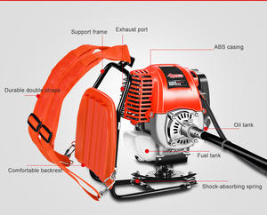 متعددة الوظائف المحترفة انزلاق توجيه الجرافة مستعملة غاز البنزين حقيبة الظهر جزازة فرشاة الة قطع المحرك 4 شوط للبيع - Product Image 4