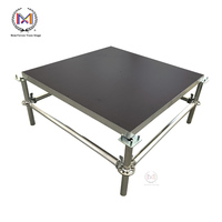 Structure de scène en acier à double couche, capacité de charge de 500 kg, cadre carré, plateforme modulaire pour événements intérieurs et extérieurs