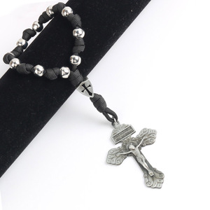 Venta al por mayor: Colgante de cuchillo, pieza de rosario, escudo católico, tendencia para la fabricación de rosarios - Product Image 5