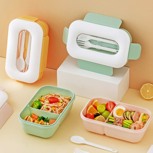 Boîte à lunch 2026 pour employés de bureau, compatible micro-ondes, grande capacité, avec fenêtre de visualisation, disponible en différents formats - Product Image 1