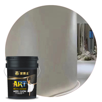 Peinture murale intérieure et extérieure en micro-ciment texturé effet béton apparent, finition martelée, pour un style industriel