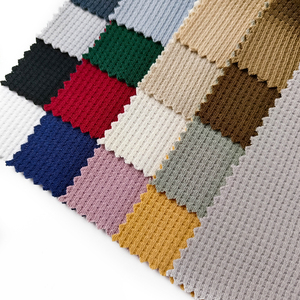 Bán Buôn Thổ Cẩm Jacquard Vải Waffle Bông Cảm Ứng Dệt <span class=keywords><strong>Polyester</strong></span> Spandex Kéo Dài Vải Telas Cho Hoodies - Product Image 2