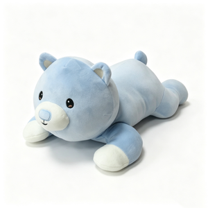 Oso de Peluche Azul Personalizado, Peluche de Oso Teddy, Almohada de Peluche para Bebés de 0 a 24 Meses, para Fiestas - Product Image 1