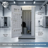 Toilettes portables écologiques et durables Toppla HDPE pour les écoles, les hôpitaux, les chantiers de construction et les cabines extérieures