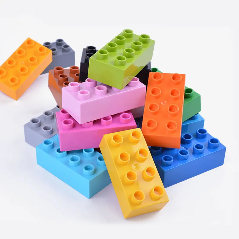 호환 줄기 크리 에이 티브 플라스틱 ABS DIY 플레이 세트 클래식 다채로운 벽돌 대량 2X4 키즈 대형 빌딩 블록