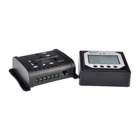 Contrôleur de charge solaire double batterie pour bateau marin MJOO 10A 20A PWM 12V 24V avec protection complète