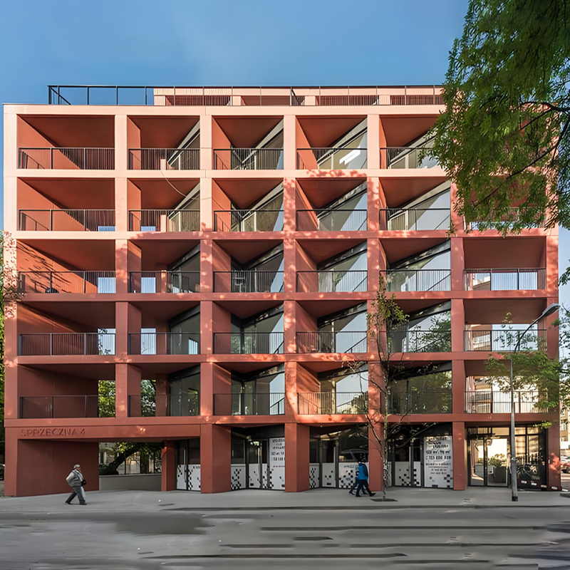 Modern Commercial Prefabricated Multi Story Steel