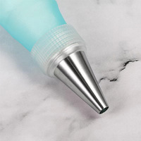 Ensemble de 5 douilles à pâtisserie en acier inoxydable 304 à embout rond et trou rond pour la décoration de gâteaux à la crème