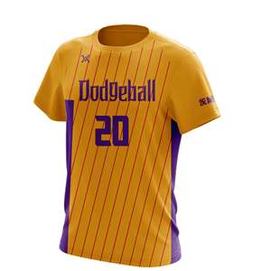 Vêtements de Dodgeball Personnalisés OEM, Impression par Sublimation, Tissu Anti-Transpiration, <span class=keywords><strong>Maillot</strong></span> des Dodgers de <span class=keywords><strong>Brooklyn</strong></span>, Remise sur Quantité - Product Image 1