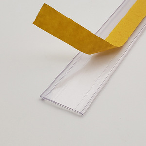 Alta calidad supermercado plástico PVC adhesivo <span class=keywords><strong>precio</strong></span> etiqueta titular transparente <span class=keywords><strong>precio</strong></span> etiqueta billete para estantes - Product Image 3