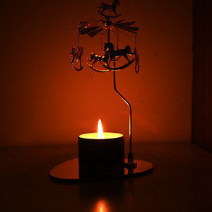 Linterna para el hogar, candelabro <span class=keywords><strong>giratorio</strong></span>, vela de aromaterapia, tarro, <span class=keywords><strong>cena</strong></span> con velas, ambiente romántico de vacaciones, accesorios, Fragancia - Product Image 1