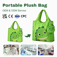 Porte-clés en peluche portable en forme d'animal, breloque de sac personnalisée en tissu doux, jouet en peluche pour filles, cadeau