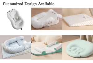 Cuscino a cuneo quadrato in cotone personalizzato <span class=keywords><strong>per</strong></span> neonati, cuscino <span class=keywords><strong>per</strong></span> allattamento con supporto in memory foam e pendenza - Product Image 5