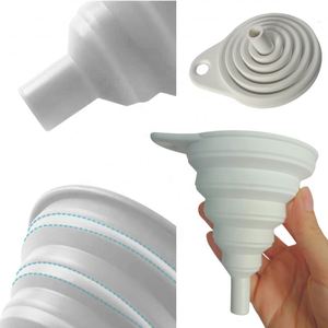 Entonnoir en silicone pliable, outil de transfert de liquides et de poudres, gain de place, portable pour les voyages, la maison, la cuisine, le camping - Product Image 4