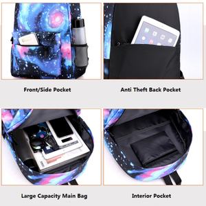 Factory Design Three-Piece School Backpack Set with Spacious Backpack <b>Matching</b> Cartoon Lunch <b>Box</b> for Students Wholesale - Product Image 2