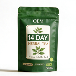ชาสมุนไพรสูตรผสมแบบกำหนดเอง OEM ODM สำหรับ 14 วัน ปราศจากคาเฟอีน บำรุงสุขภาพประจำวัน ช่วยเสริมโภชนาการ - Product Image 1