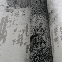 Tapis Moderne Abstrait Wilton Antidérapant en Polypropylène Noir Beige 200x290cm – Tapis Élégant pour Salon et Chambre à Coucher, Idéal pour la Décoration Intérieure