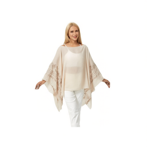 Pull style vague florale 135*140CM avec poignets brodés pour femmes - Product Image 1
