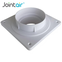 Cache-Connecteur de Conduit d'Aération en Plastique, Raccord à Bride pour Conduit d'Air CVC