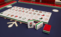 Set Mahjong & Poker Liburan Natal - 160 Buah Ubin Akrilik Ramah Lingkungan Pola Bunga Salju Hadiah untuk Penggemar Permainan