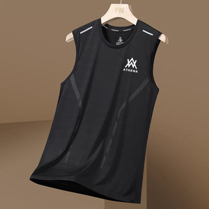 J02 Canotta Estiva da <span class=keywords><strong>Uomo</strong></span> in Seta Ghiacciata, Traspirante, per Sport e Fitness, con Spalle Larghe, Senza Maniche, Asciugatura Rapida - Product Image 5