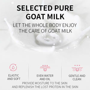 OEM Natural Moisturizing Collagen Silky Skin Goat Milk Body Wash Hyaluronic Acid Vitamin E Anti-Bacterial Oil Control <b>Shower</b> - Product Image 5