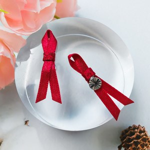 Cinta de Conciencia de lazo satinado personalizada para accesorios de ropa interior y decoración de botellas Material de nailon duradero con lazos de logotipo personalizado rosa - Product Image 5