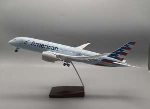Modelo de Avión <span class=keywords><strong>Boeing</strong></span> <span class=keywords><strong>787</strong></span> de American Airlines, Escala 1/130, de Resina, Estilo Arte Popular, Regalo Empresarial, Decoración de Escritorio, Avión Grande - Product Image 4