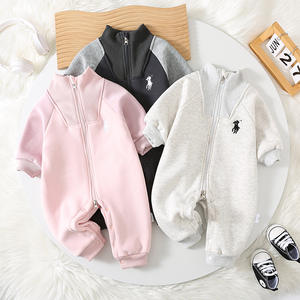 Bio-Baumwoll overall für Kleinkinder Koreanische Version Frühling Herbst Plus Samt Baby Outfit Gestrickt Modischer Fremder Stil für - Product Image 1