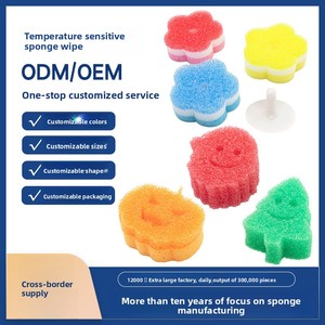 ฟองน้ำล้างจานลายการ์ตูนรูป<span class=keywords><strong>ไก่</strong></span>ลายอเมริกันยิ้มกลมมหัศจรรย์สำหรับทำความสะอาดห้องครัวฟองน้ำอุ่นสำหรับใช้ในบ้าน - Product Image 5