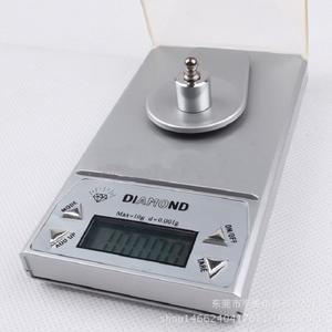 เครื่องชั่งวิเคราะห์อิเล็กทรอนิกส์แบบดิจิตอล 10 กรัม ความละเอียด 0.001 กรัม เครื่องชั่งน้ำหนักอัญมณีขนาดเล็ก เครื่องชั่งสำหรับห้องปฏิบัติการ พร้อมหน้าจอแสดงผลดิจิตอล - Product Image 1