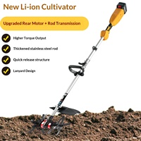 Machine de déchaumage du sol à batterie lithium, cultivateur de jardin, micro-motoculteur, machine électrique pour retourner le sol, creuser des fossés et désherber