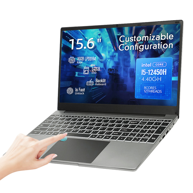 Factory Manufacturer Oem Intel 16GB RAM Laptop Wins 11Business 15.6inch I5 12th Generation Laptops for Business