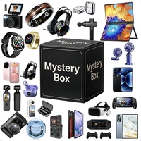 Caja Misteriosa de Electrónicos de 2 Piezas, 100% Sorpresa, con Teléfono 5G, Reloj Inteligente, Auriculares, Altavoz, Pistola de Masaje, Regalo Sorpresa Aleatorio
