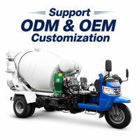 Offre Spéciale YUNYANG Mini Bétonnière Tricycle 3m avec Moteur Diesel et Pompe Hydraulique – Équipement de Construction Haute Efficacité