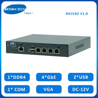 R41VAZ ordinateur industriel mini pc 4lan j4125 j1900 memoria ram de 8g mini-pcie port wifi pfsense routeur monté pc industriel