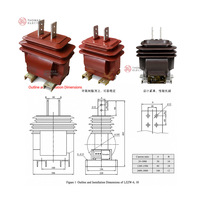 Transformateur de courant de type pilier extérieur LZZW6-10 LZZW-10/12 10kV 11kV 12kV 0.2S/0.2/10P 5A 1A