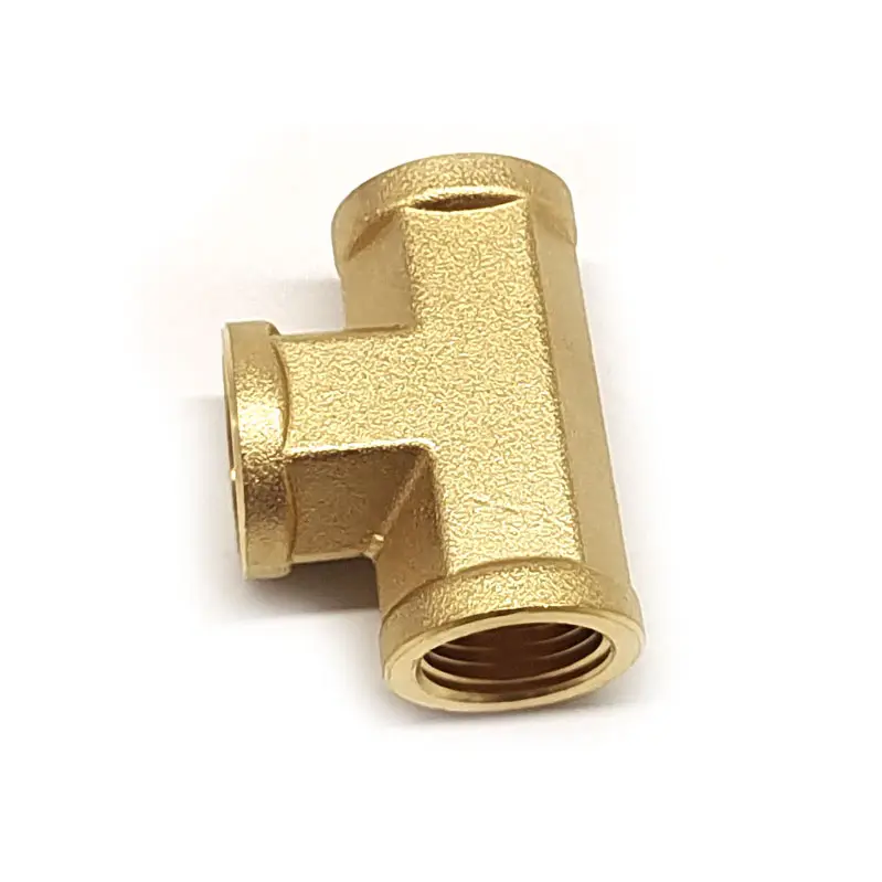 Forged Brass Female Tee 3/8 in NPT brass Pipe Fitting